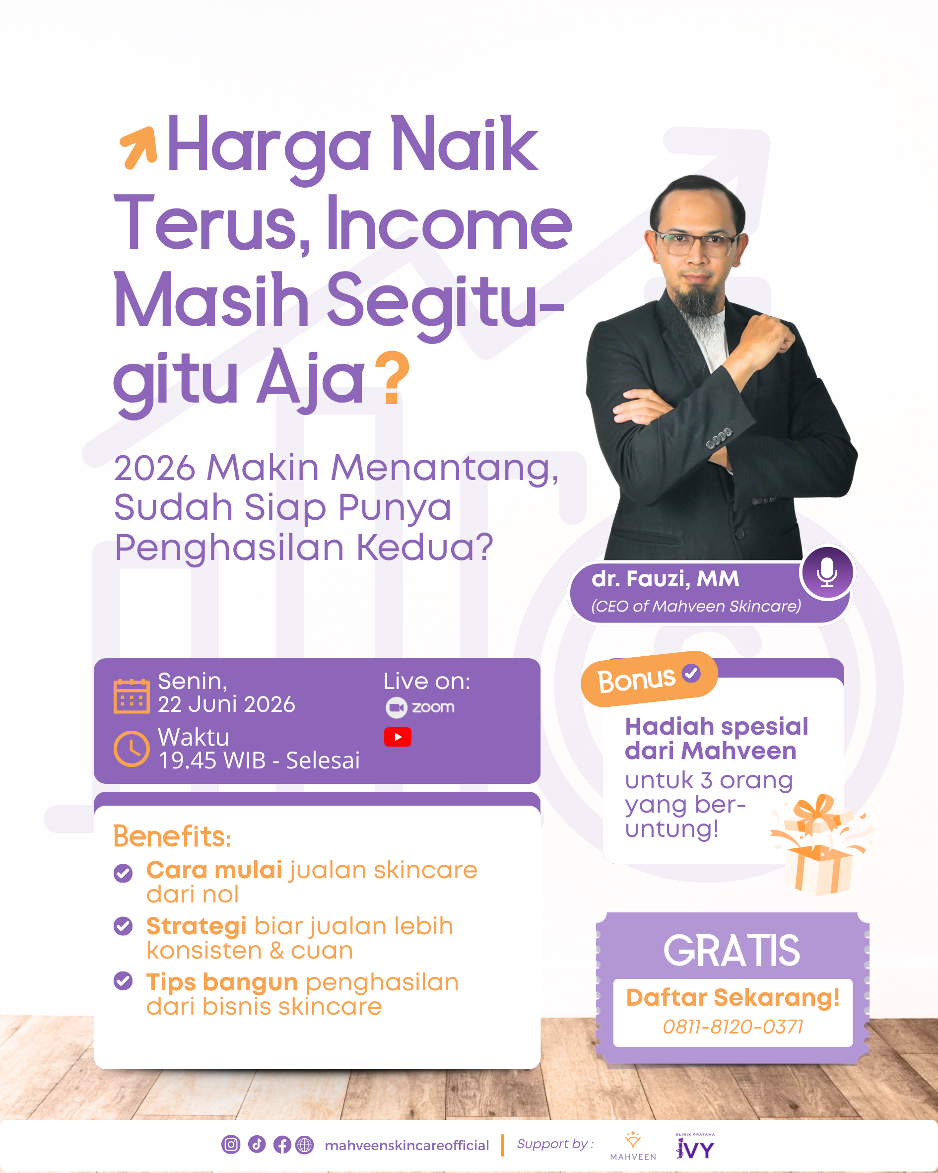 Poster Webinar Mahveen Skincare
